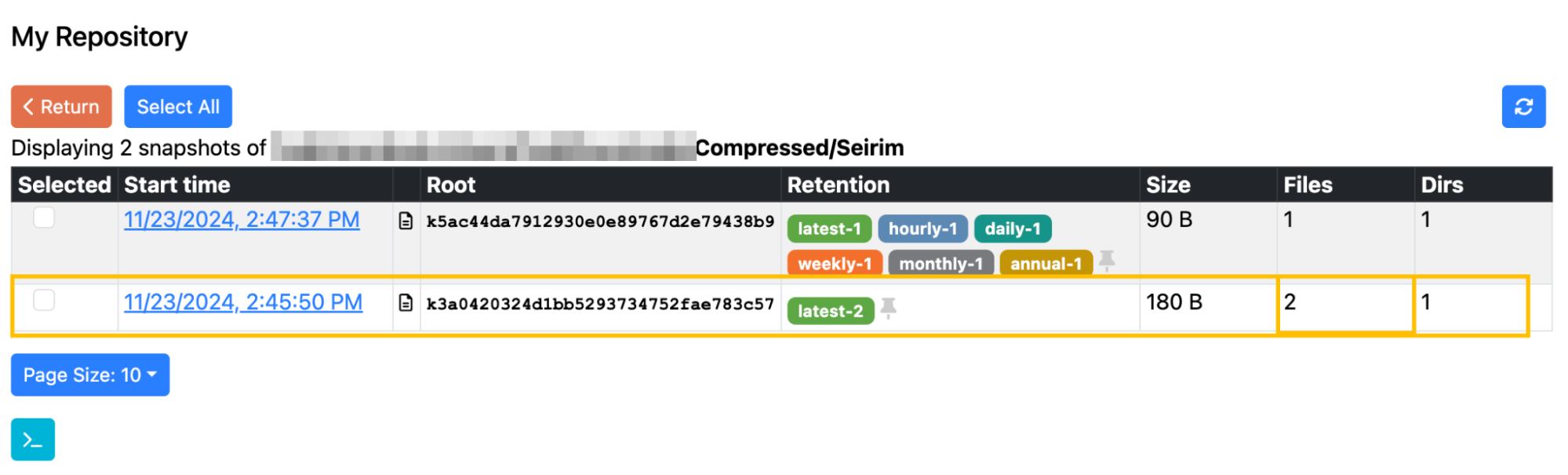 Testing snapshot files are still in repository after other copies mistakely deleted