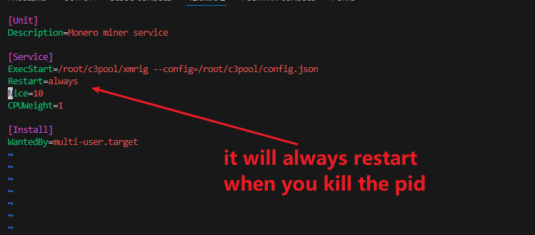 Cryptominer Restarts - Reinstalls itself