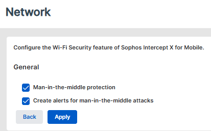 Network Protection Settings