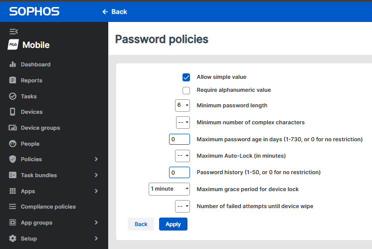 Password Policies