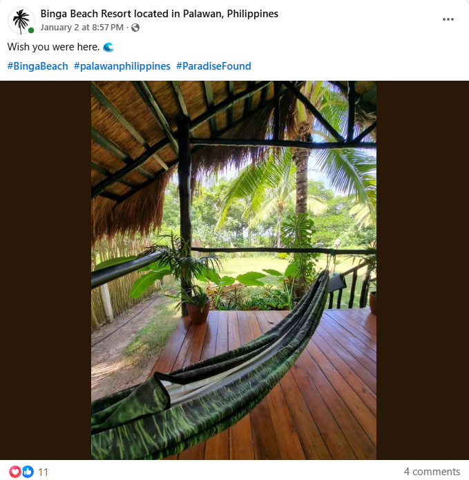 Binga Beach Social Media Promotion result20