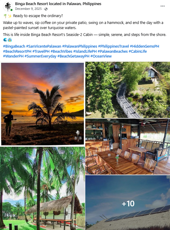 Binga Beach Social Media Promotion result21