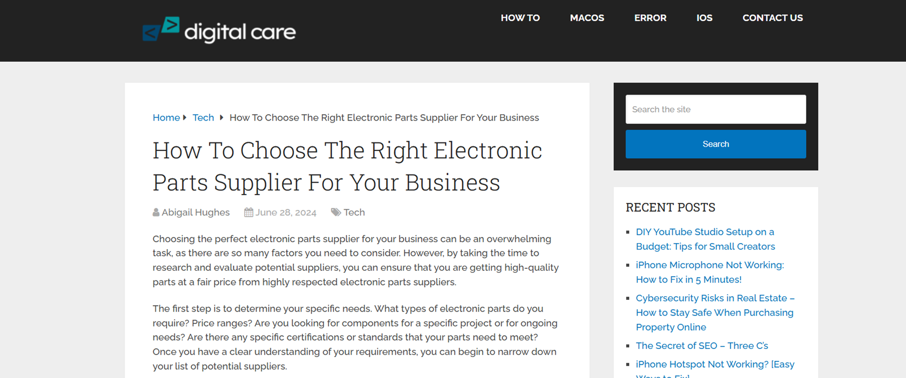 https://www.digitalcare.org/right-electronic-parts-supplier-for-business/