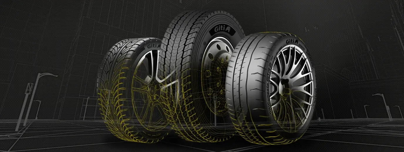 Giti: Advanced 3D Tire and Auto Renderings