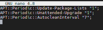 Example of the automatic upgrade file