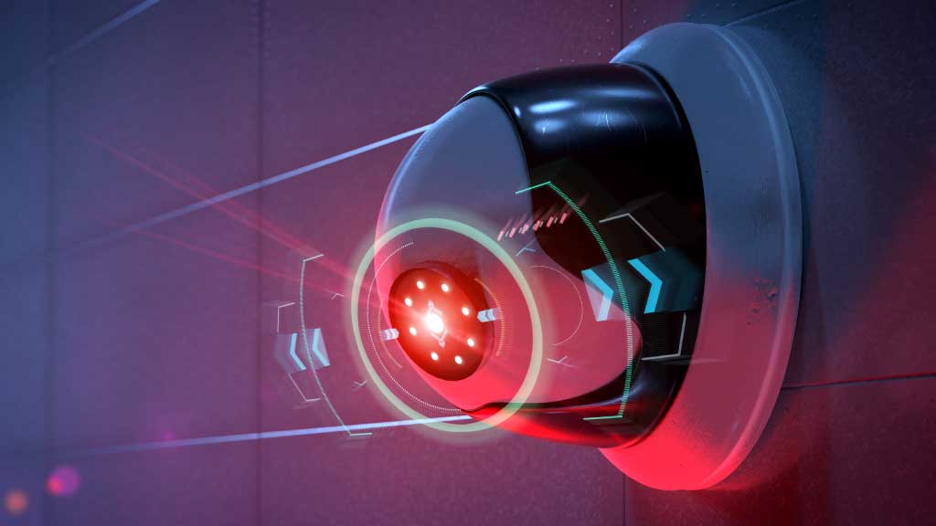 Security-camera-red-flare