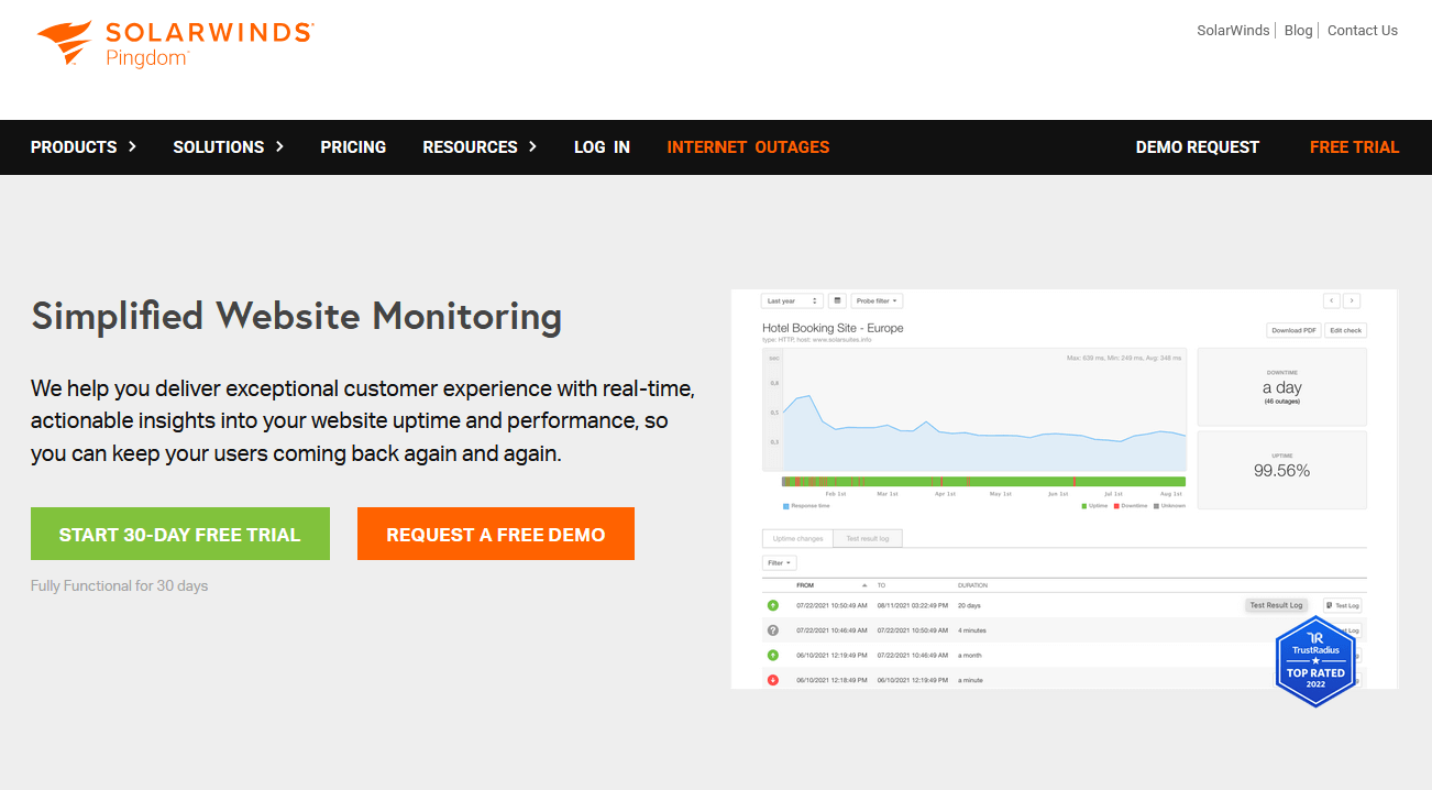 Pingdom homepage.png