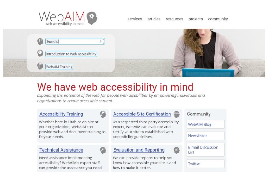 WebAIM-home